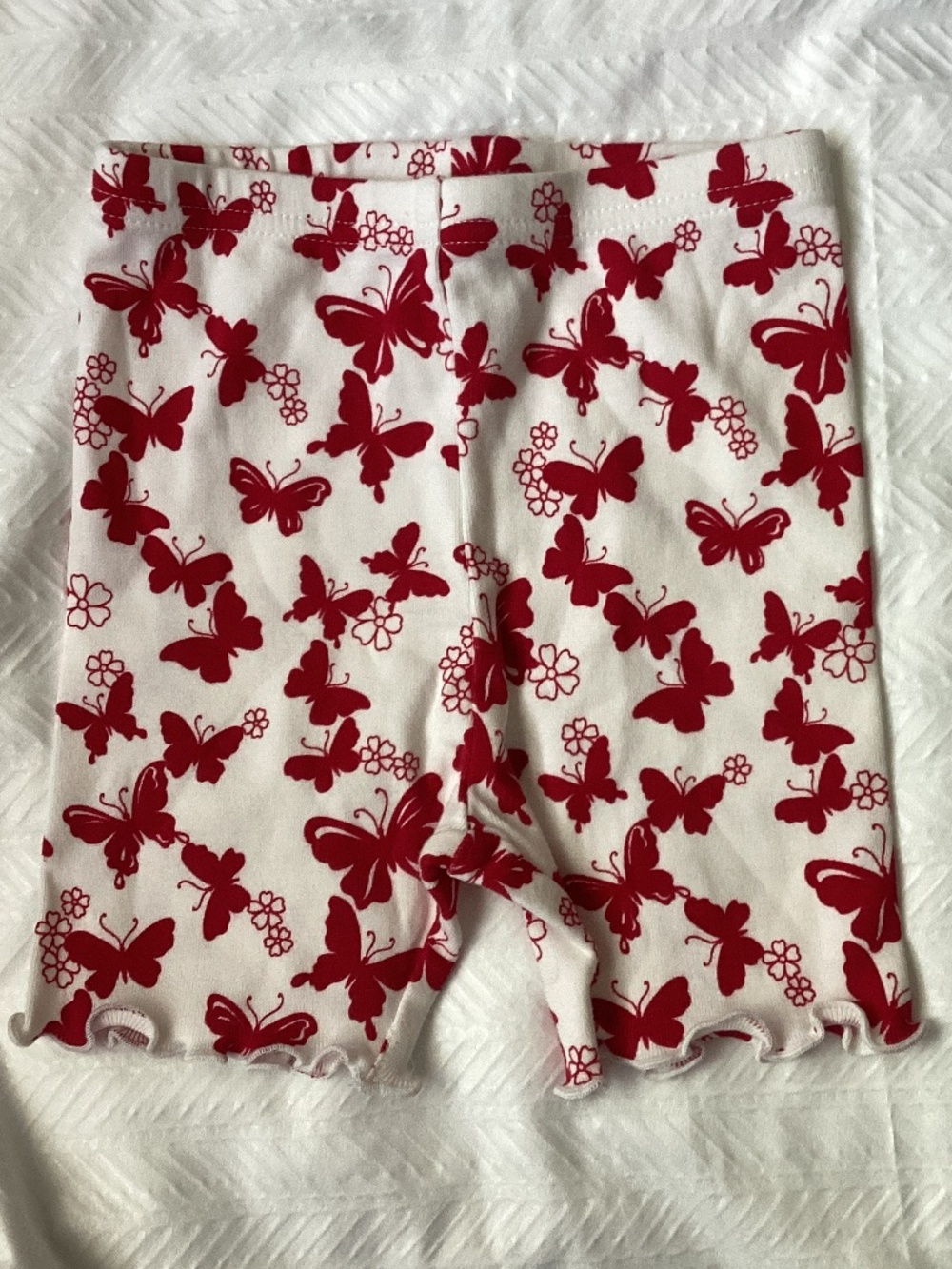 Vintage Gymboree La Playa Butterfly & Flowers Bike Shorts 18-24 Months NEW